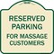 Signmission For Massage Customers Heavy-Gauge Aluminum Architectural Sign, TG-1818-23946 A-DES-TG-1818-23946 - alternate 1